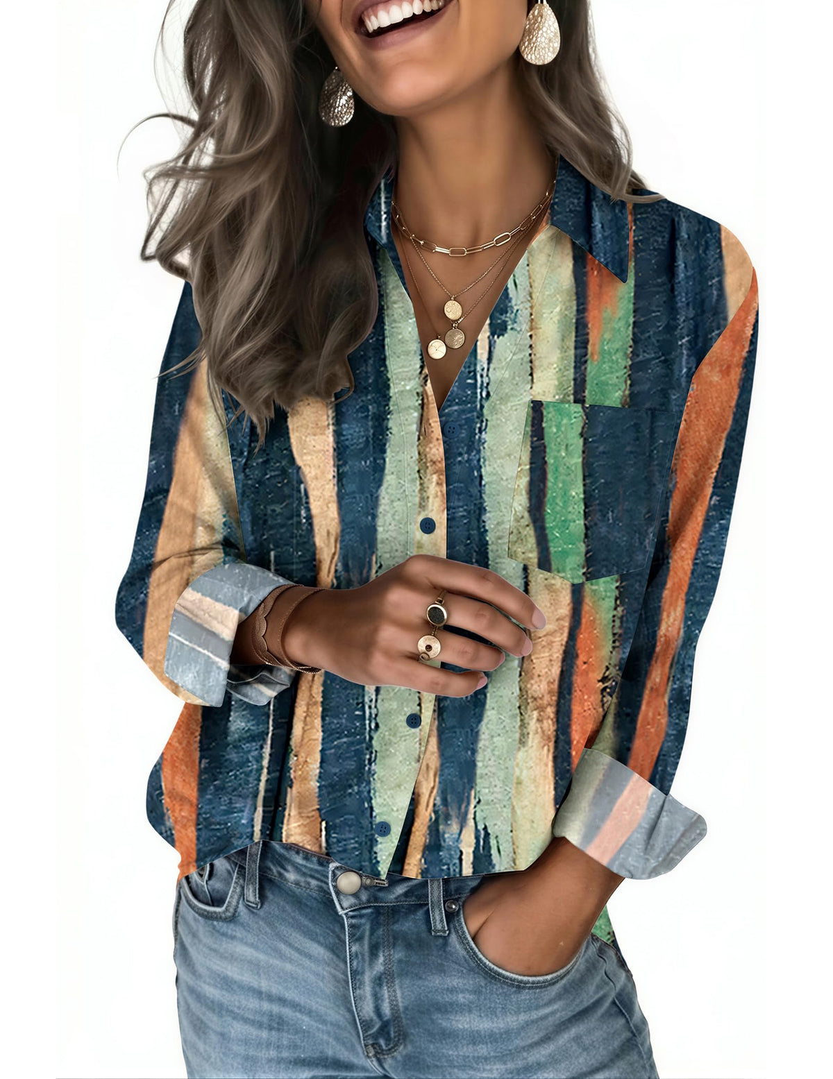 Zeagoo Blouses for Women Long Sleeve Dressy Casual Button Down Shirts