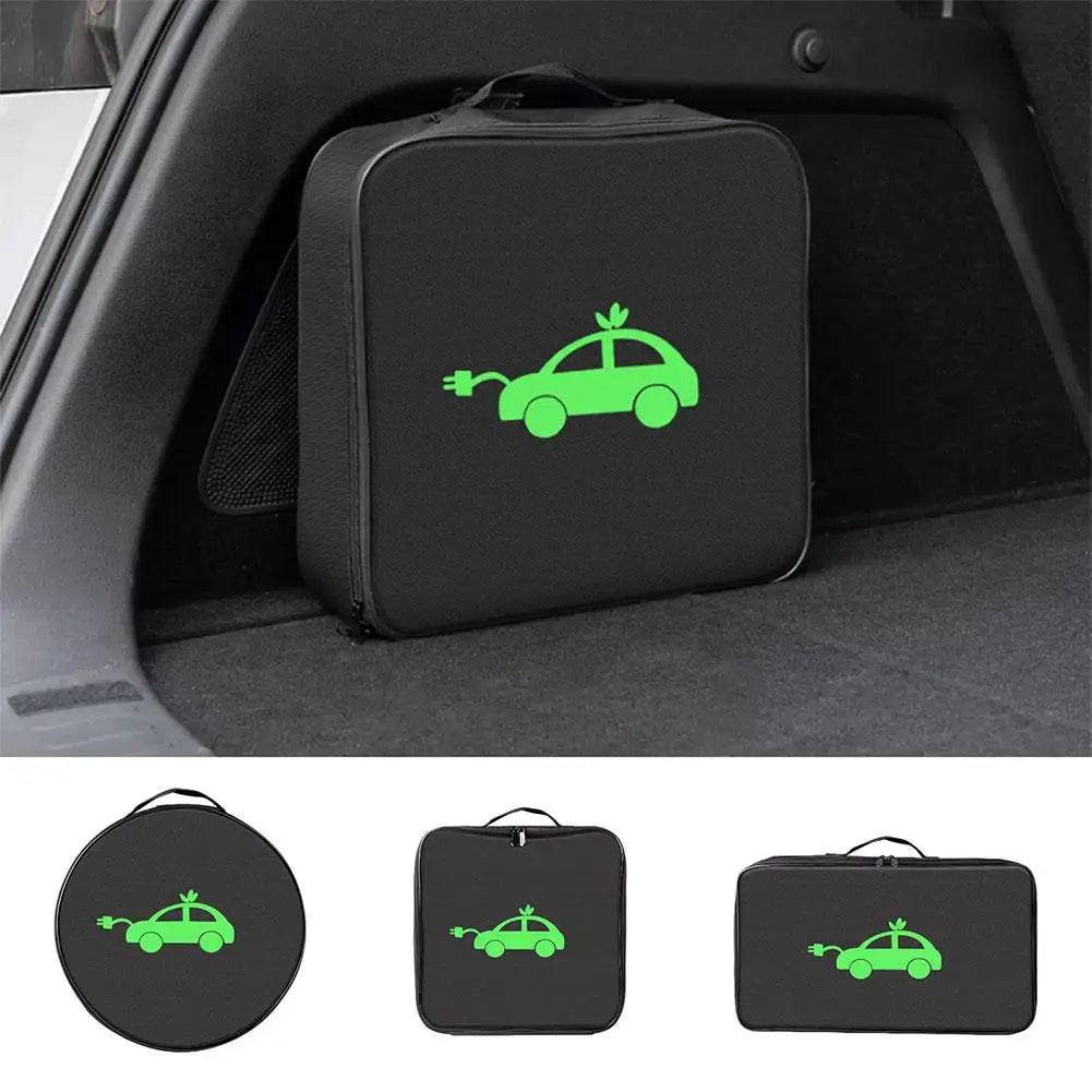 EV Cable Organizer Bag, Electric Car Charger Box, Charging Organizer, Jumper Cable Bag, Electric Vehicle Charging Cable Case