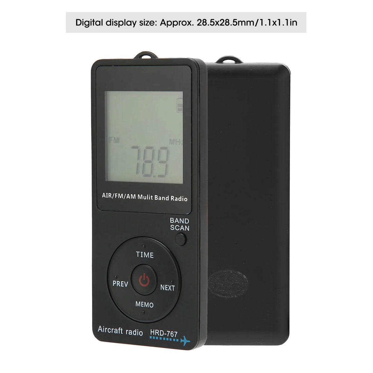 Aircraft Band Radio HRD‑767 Portable Radio Aircraft Band Automatic Power Off FM/AM/AIR Radio with Earphone Radio with Earphone
