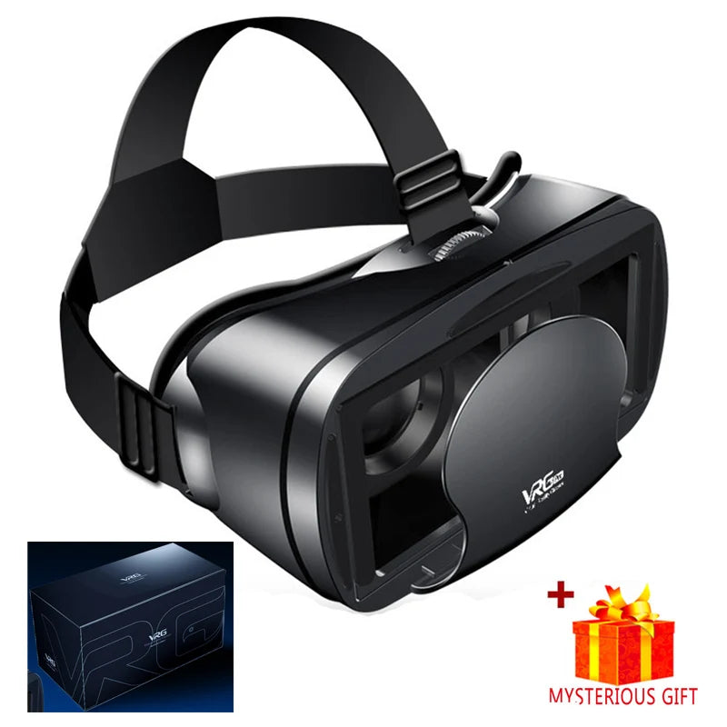 3D VR Headset Smart Glasses Virtual Reality Helmet for Smartphones Cell Phone Mobile 7 Inches Lenses Binoculars Devices Goggles