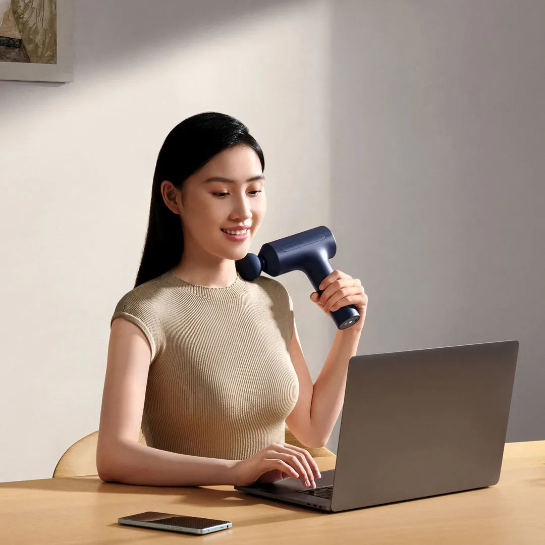 Xiaomi Mi Fascia Gun 3 Muscle Massage Gun Dual Mode 2450mAh 3 Massage Heads 25KG Thrust Shoulder and Neck Relaxation Massage