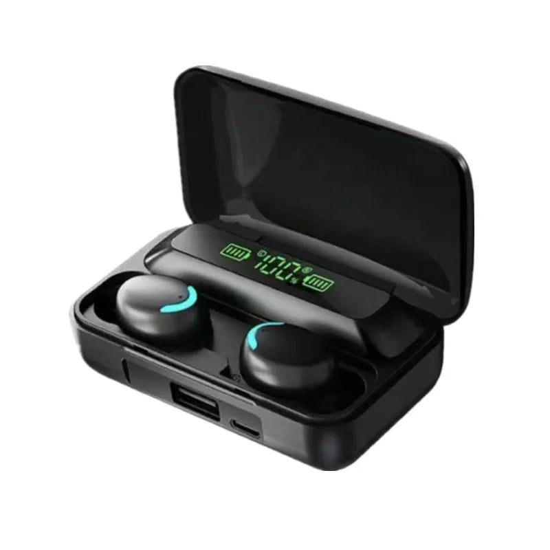TWS Wireless Earphones Bluetooth Noise Canceling Earbuds Stereo Headphone LED Display Sports Headset With Mic