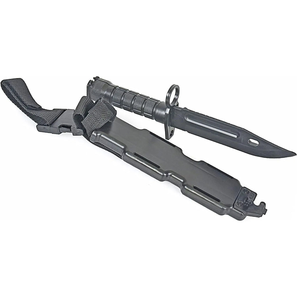 Rubber Knife Training With Sheath, Fake Plastic , Flexible And Soft Fixed Blade Suitable For Props, Halloween Martial Arts