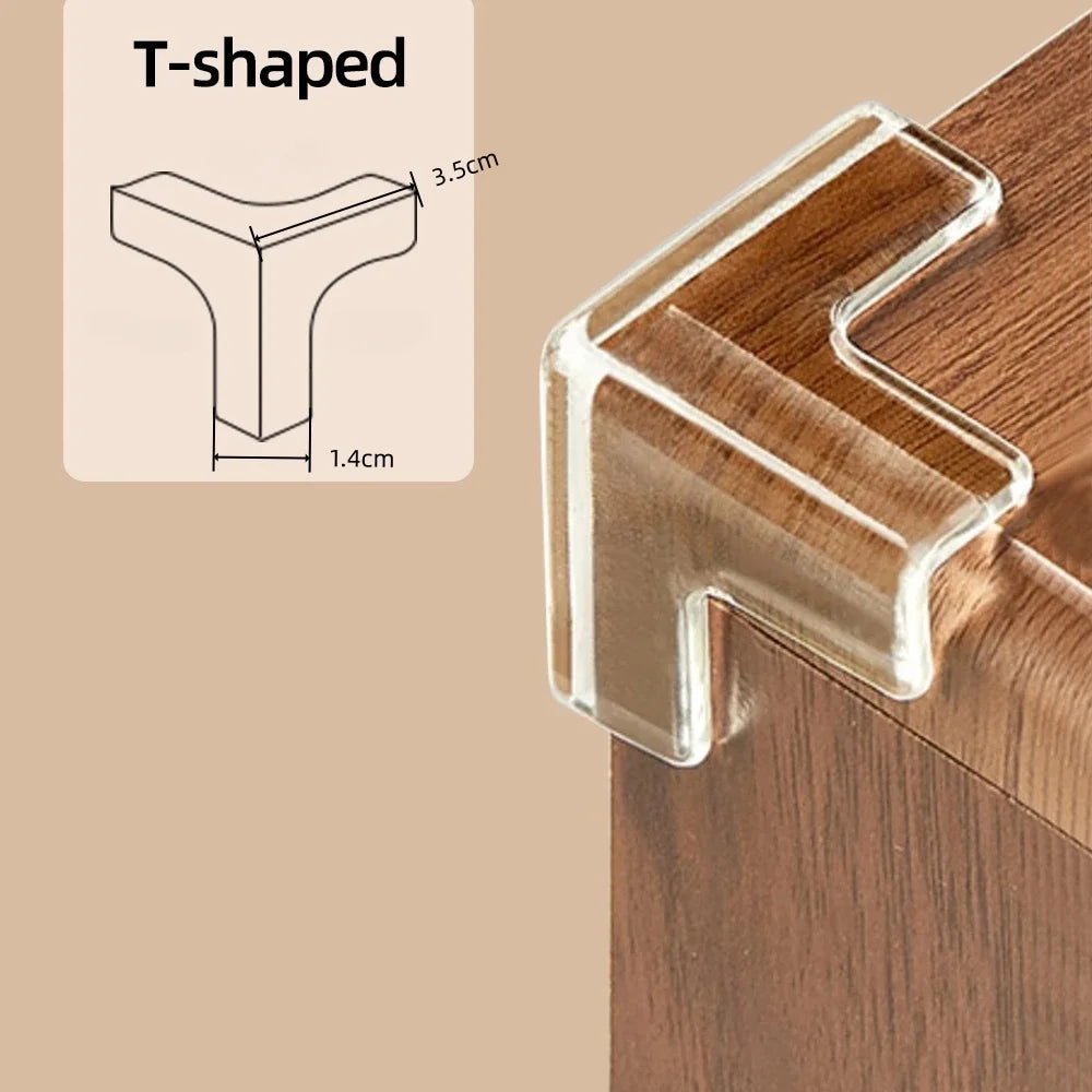 4Pcs Children Baby Safety Silicone Protector Table Corner Edge Protection Cover Children Anticollision Edge Guards
