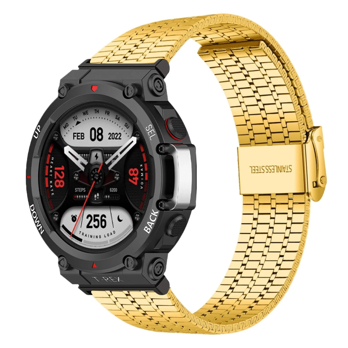 Stainless Steel Watchband For Amazfit T-Rex 3/2 Metal Strap For Amazfit T Rex/2Ulrtra Wrist Band for amazfit t-rex pro Bracelet