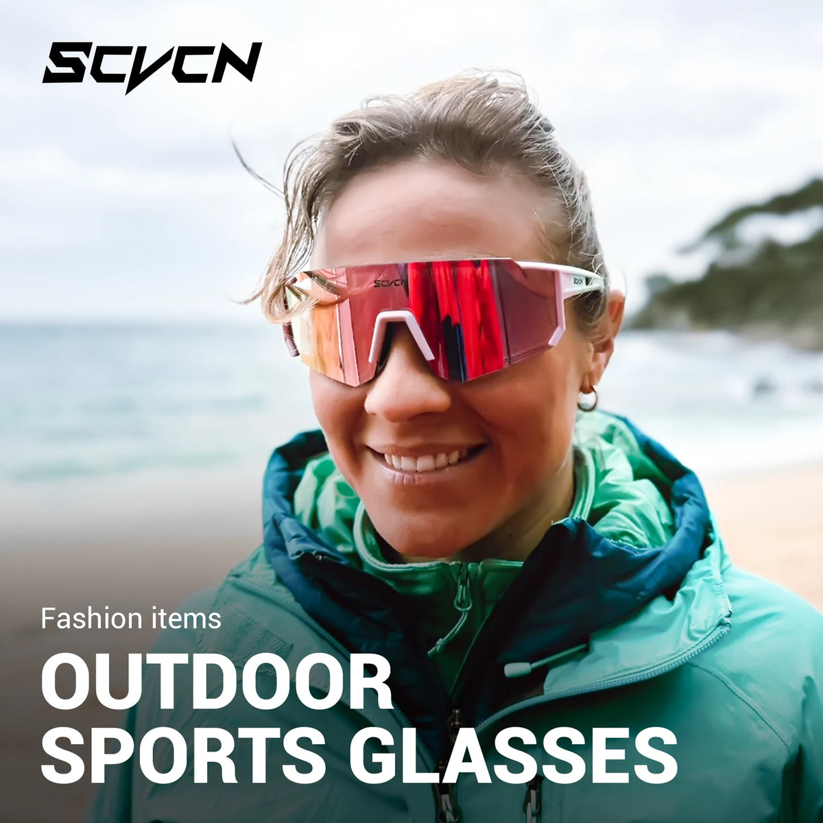 SCVCN Outdoor Cycling Sunglasses Men MTB Bike Glasses  Sports Mountain Climbing fishing Women Bicycle Cycling UV400 Goggles