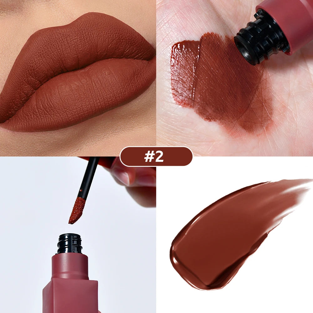 Teddy Tint Lip Color Set, Tear-Off Lip Gloss, 12H Long-Lasting Super Stay Matte Texture Waterproof Cosmetic Lipstick