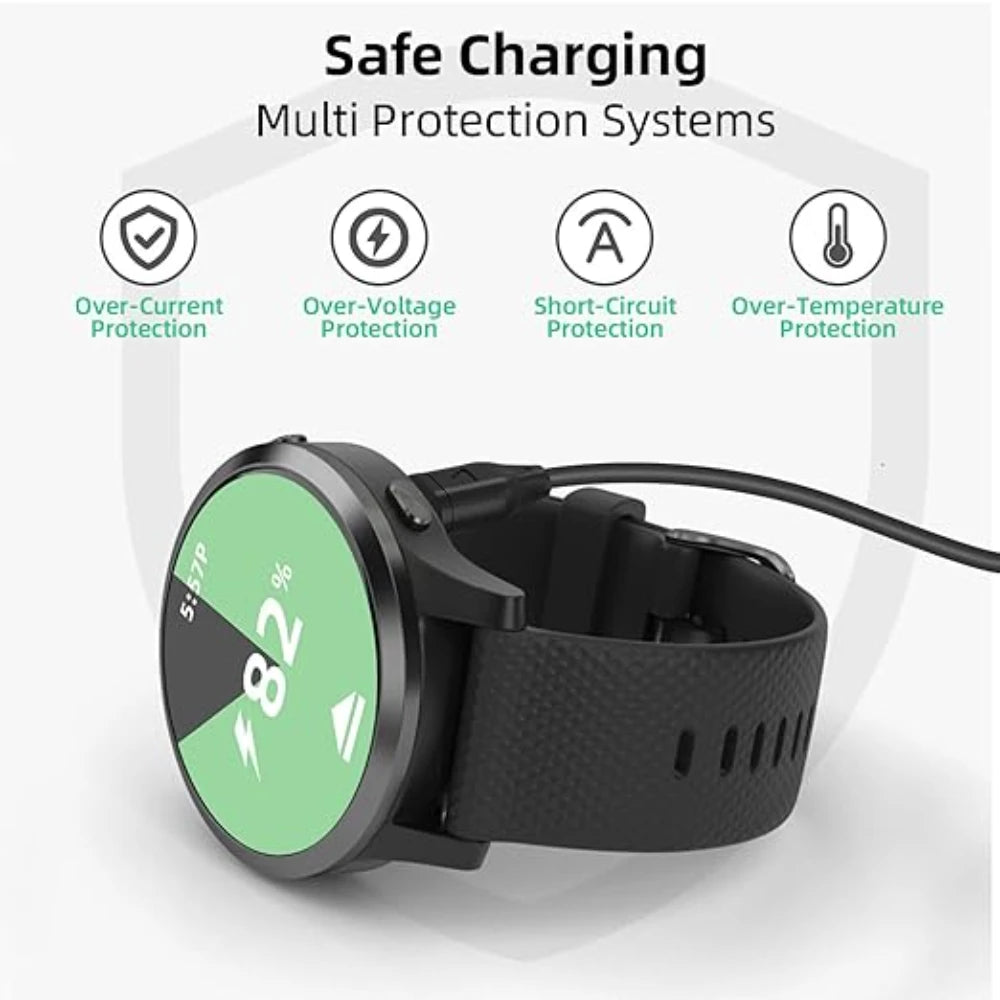 For Garmin Fenix 5 5S 5X Plus 6 6S 6X Pro 7 7S 7X Charger USB-C Charger Smartwatch Charger Cable Replacement Charger 3.3ft
