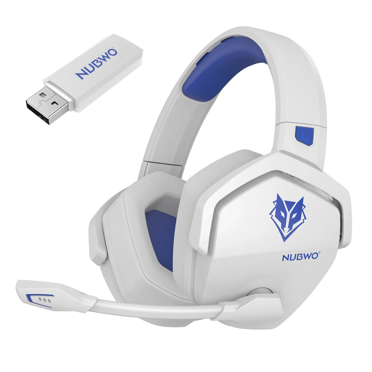 NUBWO G06 Gaming Headset 2.4GHz Bluetooth 5.3 Wireless Headphones Stereo Dual Mode Mic for PS5 PS4 PC Switch Mobile Phone Laptop
