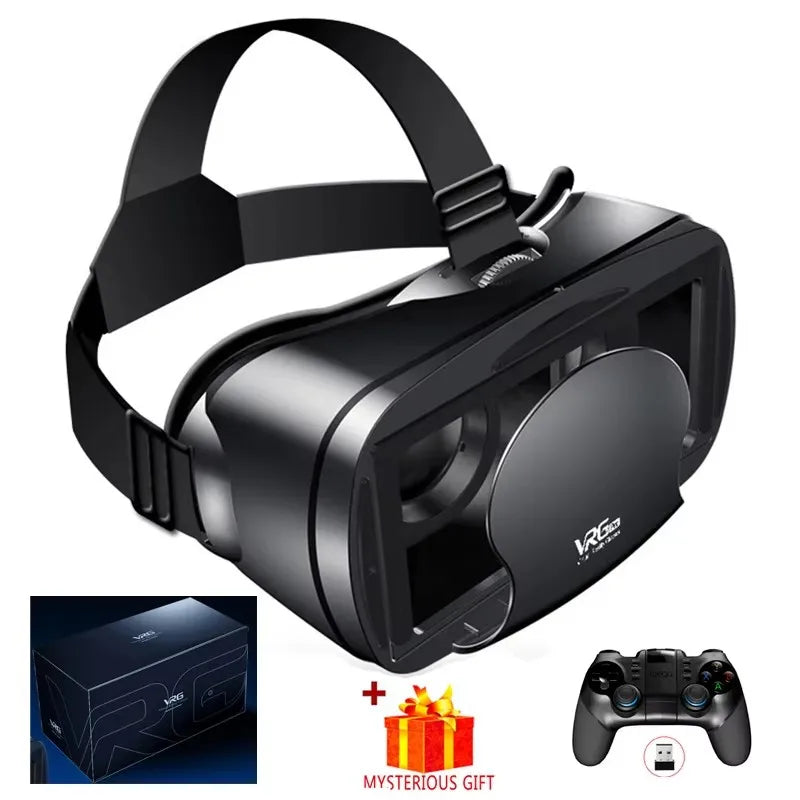 3D VR Headset Smart Glasses Virtual Reality Helmet for Smartphones Cell Phone Mobile 7 Inches Lenses Binoculars Devices Goggles