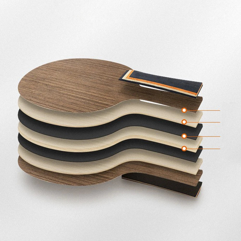 1PC Table Tennis Blade Ebony Dalbergia Ping Pong Racket Base 5-Ply 6.2mm Table Tennis Paddle Board Bat Racquet Long Handle