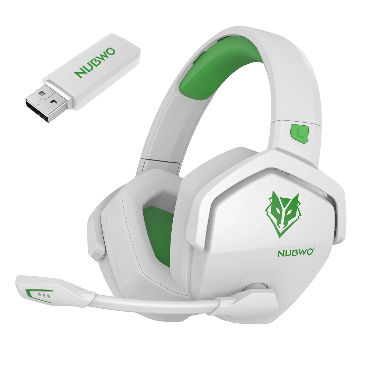 NUBWO G06 Gaming Headset 2.4GHz Bluetooth 5.3 Wireless Headphones Stereo Dual Mode Mic for PS5 PS4 PC Switch Mobile Phone Laptop
