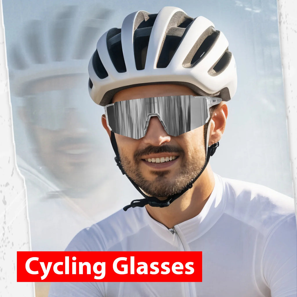 SCVCN Outdoor Cycling Sunglasses Men MTB Bike Glasses  Sports Mountain Climbing fishing Women Bicycle Cycling UV400 Goggles