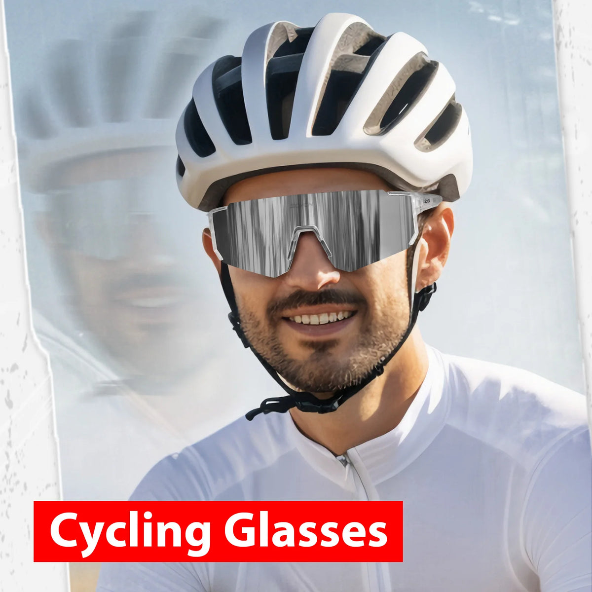 SCVCN Outdoor Cycling Sunglasses Men MTB Bike Glasses  Sports Mountain Climbing fishing Women Bicycle Cycling UV400 Goggles