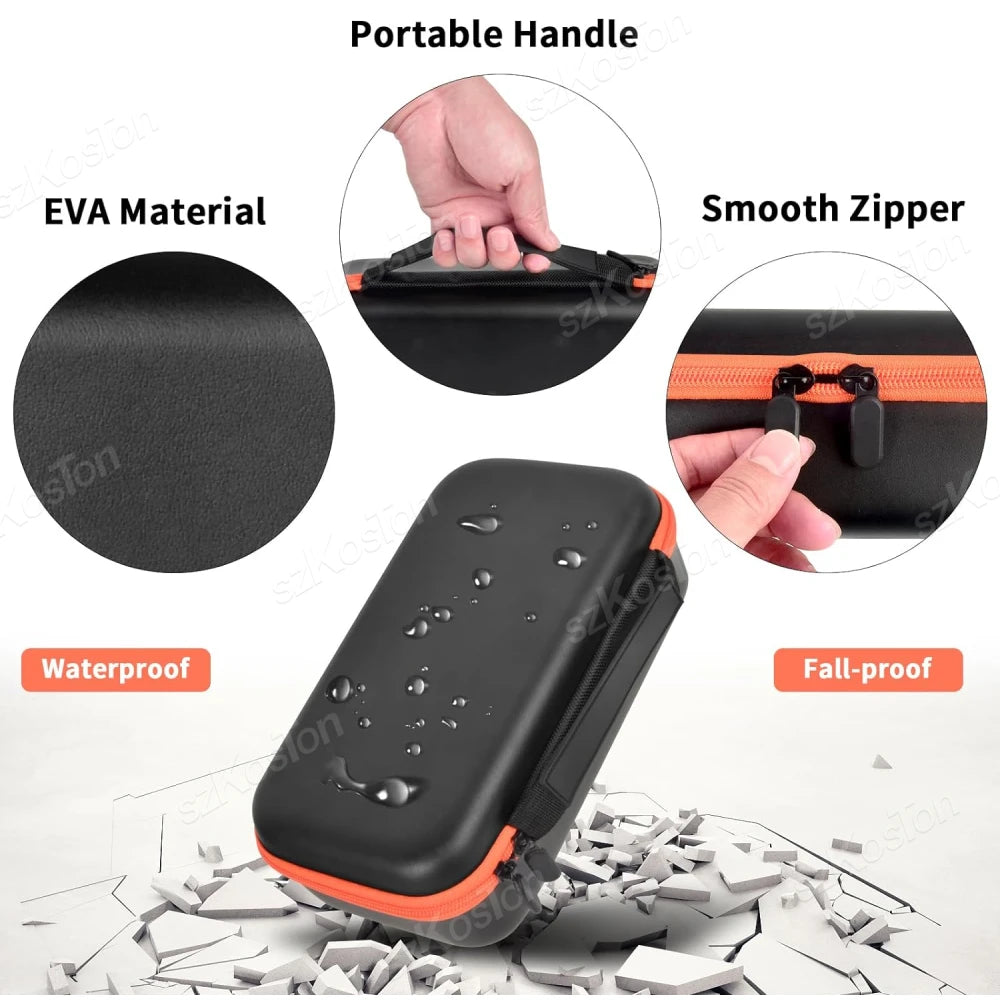 Wireless Microphone Case for JBL Wireless Two Microphone System Universal Handheld Dual Mic Travel Bag for Singing Karaoke