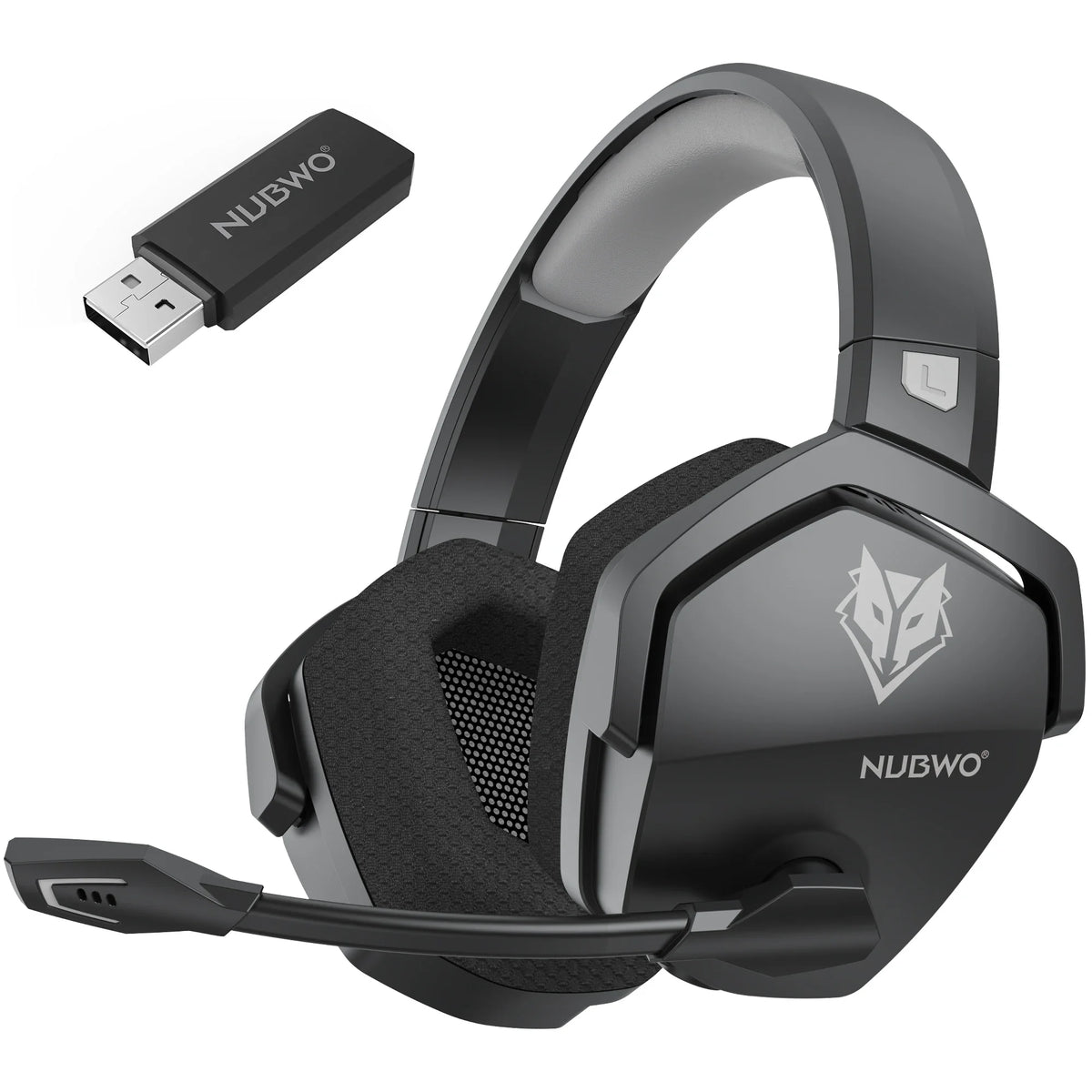 NUBWO G06 Gaming Headset 2.4GHz Bluetooth 5.3 Wireless Headphones Stereo Dual Mode Mic for PS5 PS4 PC Switch Mobile Phone Laptop
