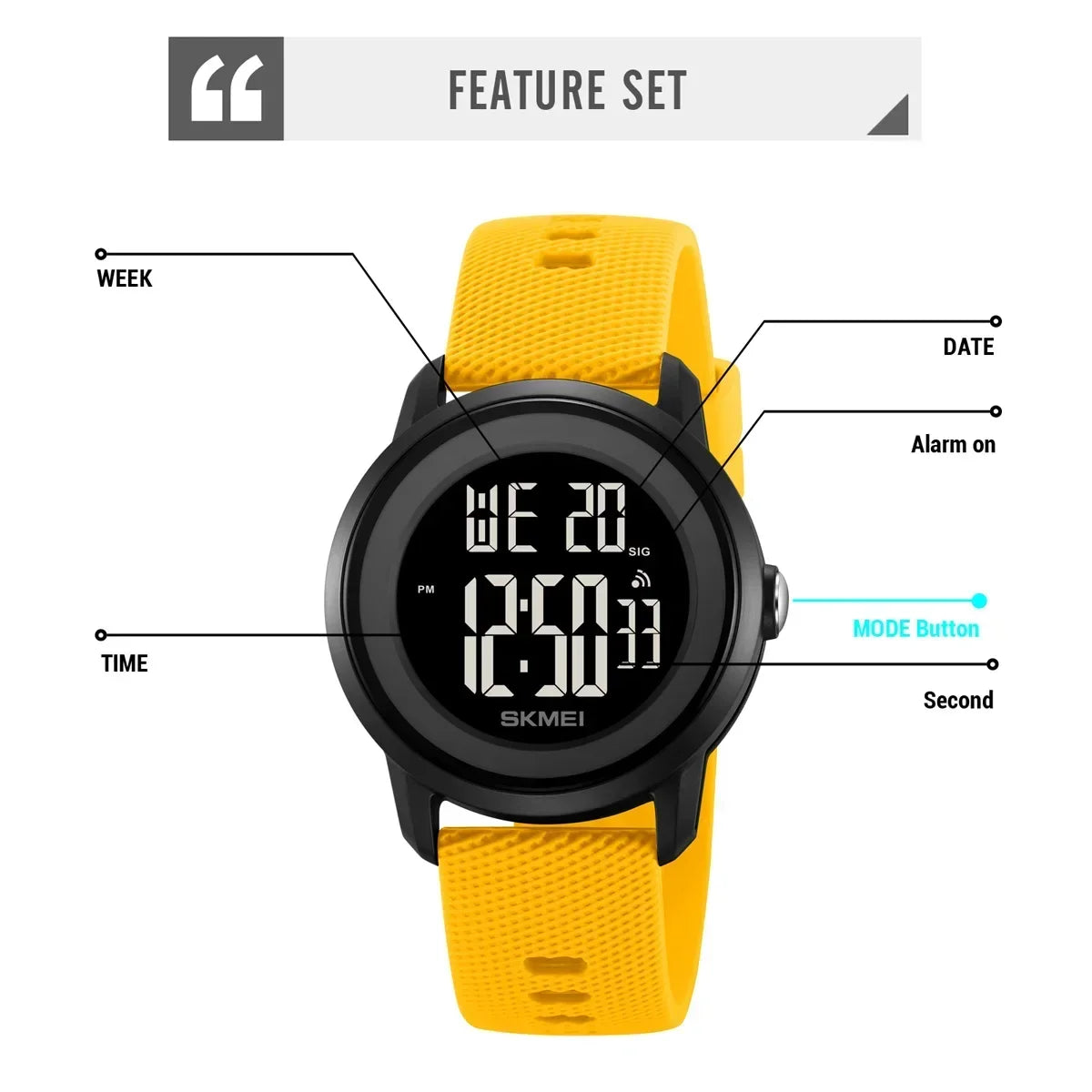 SKMEI 2218  Clock reloj hombre Cool Digital Countdown Sport Watches For Men Women Student 5Bar Waterproof Stopwatch Wristwatch