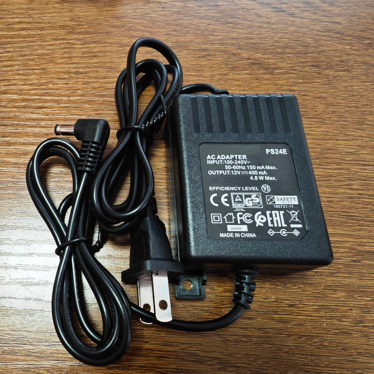 PS24E Output 12V 400mA 2m Length Power Supply Charger For Shure Wireless Microphone Adapter EU Plug AC 100-240V