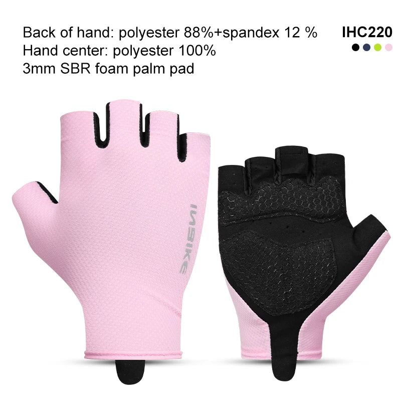INBIKE Cycling Gloves Half Finger Summer Men Women MTB Gloves Shock-absorption Mountain Bike Sports Gloves Cycling Accessories