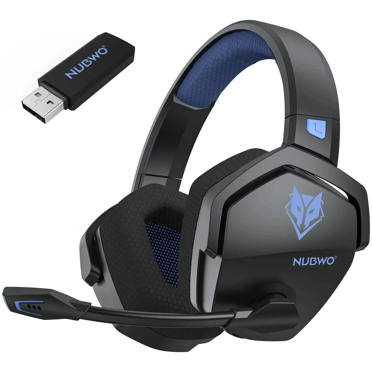 NUBWO G06 Gaming Headset 2.4GHz Bluetooth 5.3 Wireless Headphones Stereo Dual Mode Mic for PS5 PS4 PC Switch Mobile Phone Laptop