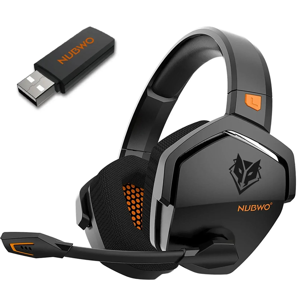 NUBWO G06 Gaming Headset 2.4GHz Bluetooth 5.3 Wireless Headphones Stereo Dual Mode Mic for PS5 PS4 PC Switch Mobile Phone Laptop