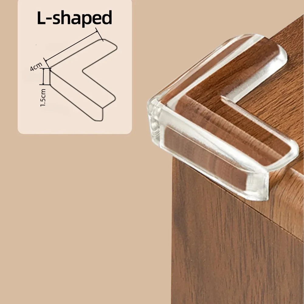 4Pcs Children Baby Safety Silicone Protector Table Corner Edge Protection Cover Children Anticollision Edge Guards