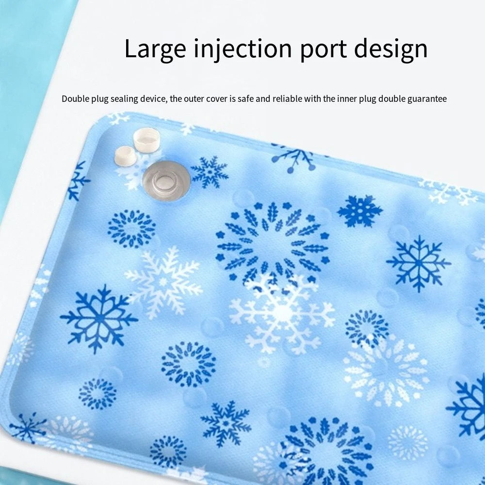 Cool Pet Cooling Mat Self Added Water Ice Gel Dog Cat Sleeping Pad Durable Moisture-proof Dog Cold Bed Mat For Small Big Dogs