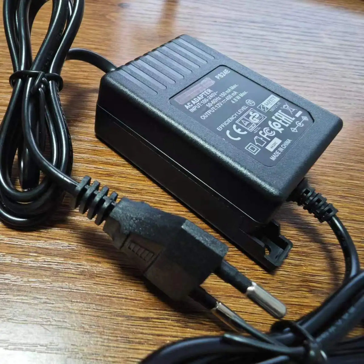 PS24E Output 12V 400mA 2m Length Power Supply Charger For Shure Wireless Microphone Adapter EU Plug AC 100-240V