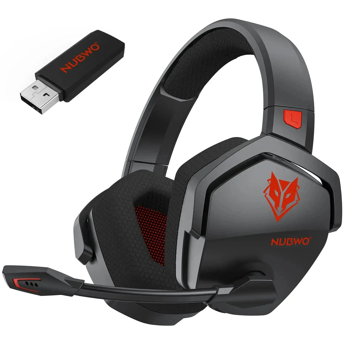 NUBWO G06 Gaming Headset 2.4GHz Bluetooth 5.3 Wireless Headphones Stereo Dual Mode Mic for PS5 PS4 PC Switch Mobile Phone Laptop